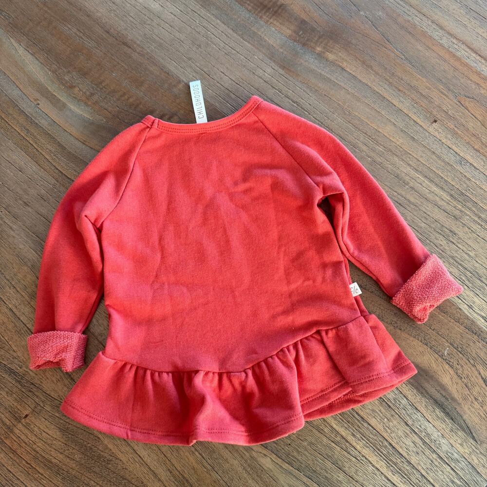 Childhoods Clothing Toddler Girl Peplum Sweatshirt - Size 2T - Picture 2 of 3
